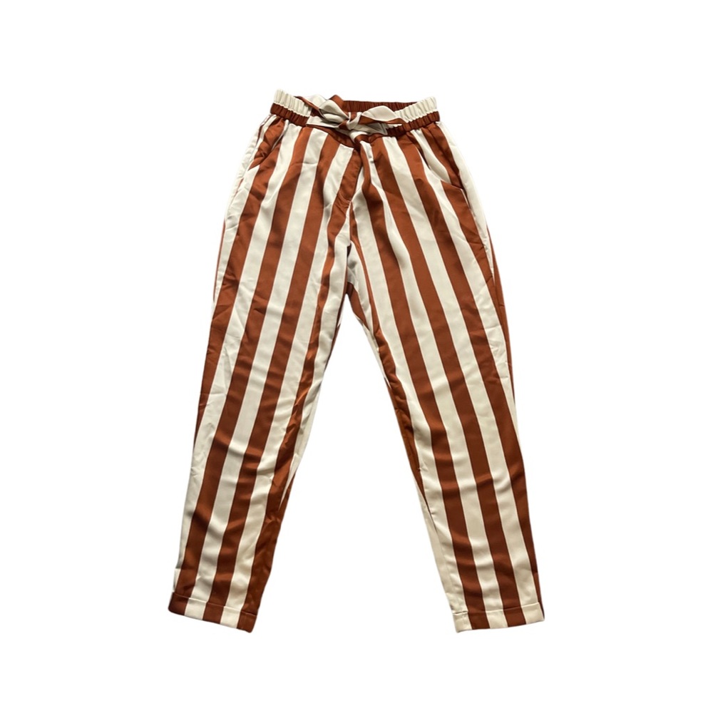 Burnt Orange Stripped Pants